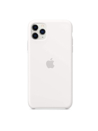 Apple Silikon Case (iPhone 11 Pro Max) weiß