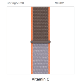 Apple Sport Loop 42/44/45 mm Vitamin C (Spring/2020) - Apple Watch Armband (MXMT2ZM/A)