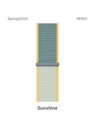 Apple Sport Loop 42/44/45 mm Sunshine (Spring/2020) - Applewatch Armband (MXMX2AM/A)