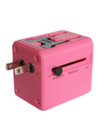 Reisestecker USB universal LADYcube in Pink