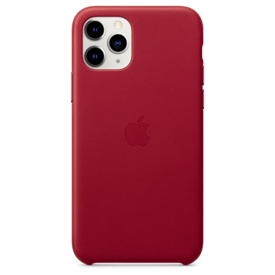 Apple Leder Case (iPhone 11 Pro) Rot