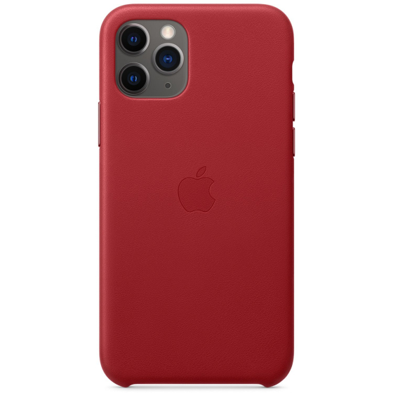 Apple Leder Case (iPhone 11 Pro) Rot