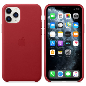 Apple Leder Case (iPhone 11 Pro) Rot (MWYF2ZM/A)