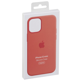 Apple Silikon Case mit MagSafe (iPhone 12 mini) Zitruspink (MHKP3ZM/A)