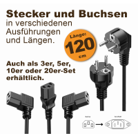 Toshino Netzkabel, Kaltgerätekabel, gallery