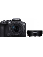Canon EOS R10 Kit 18-150 mm + EF-EOS R Schwarz