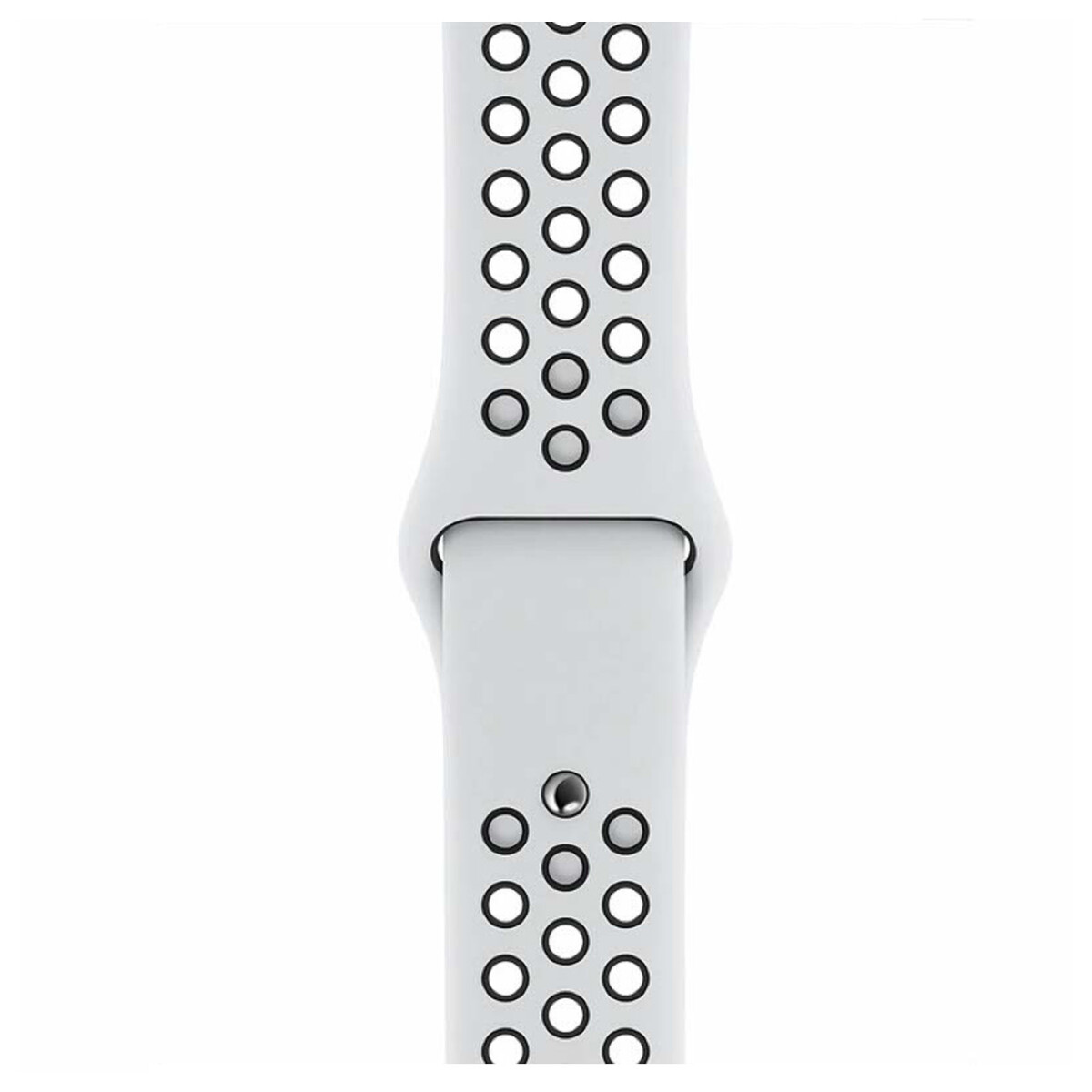 Apple Nike Sport Band 38/40/41 mm Pure Platinum / Black (Fall/2017) - Apple Watch Armband (MX8D2ZM/A)