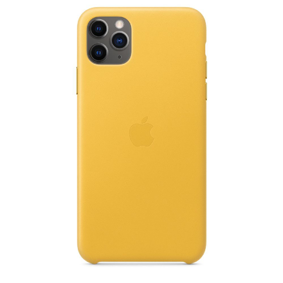 Apple Leder Case (iPhone 11 Pro Max) (MX0A2ZM/A) Sonnengelb